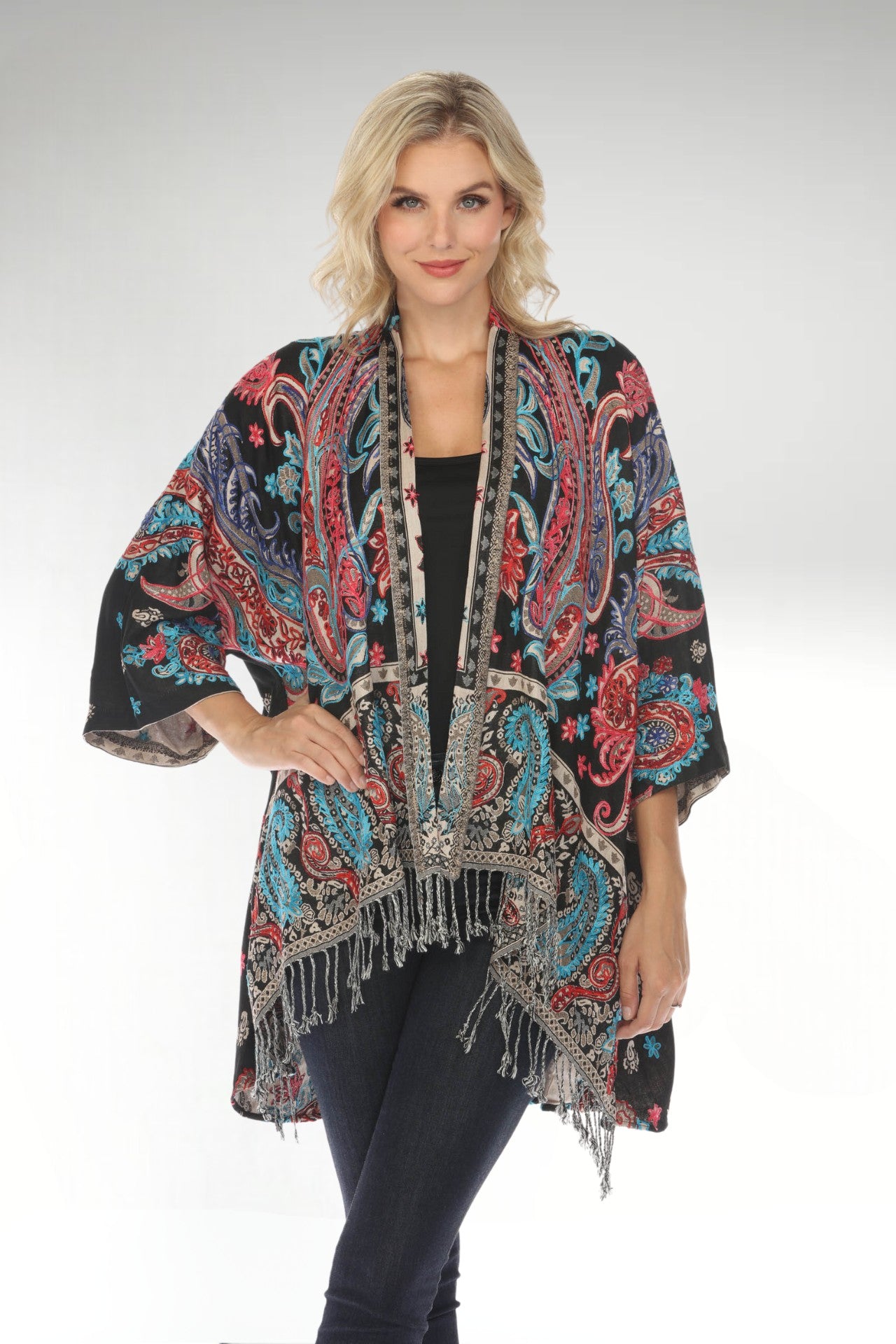 Floral_Fusion_Embroidered_Long_Kimono_Designer_Main