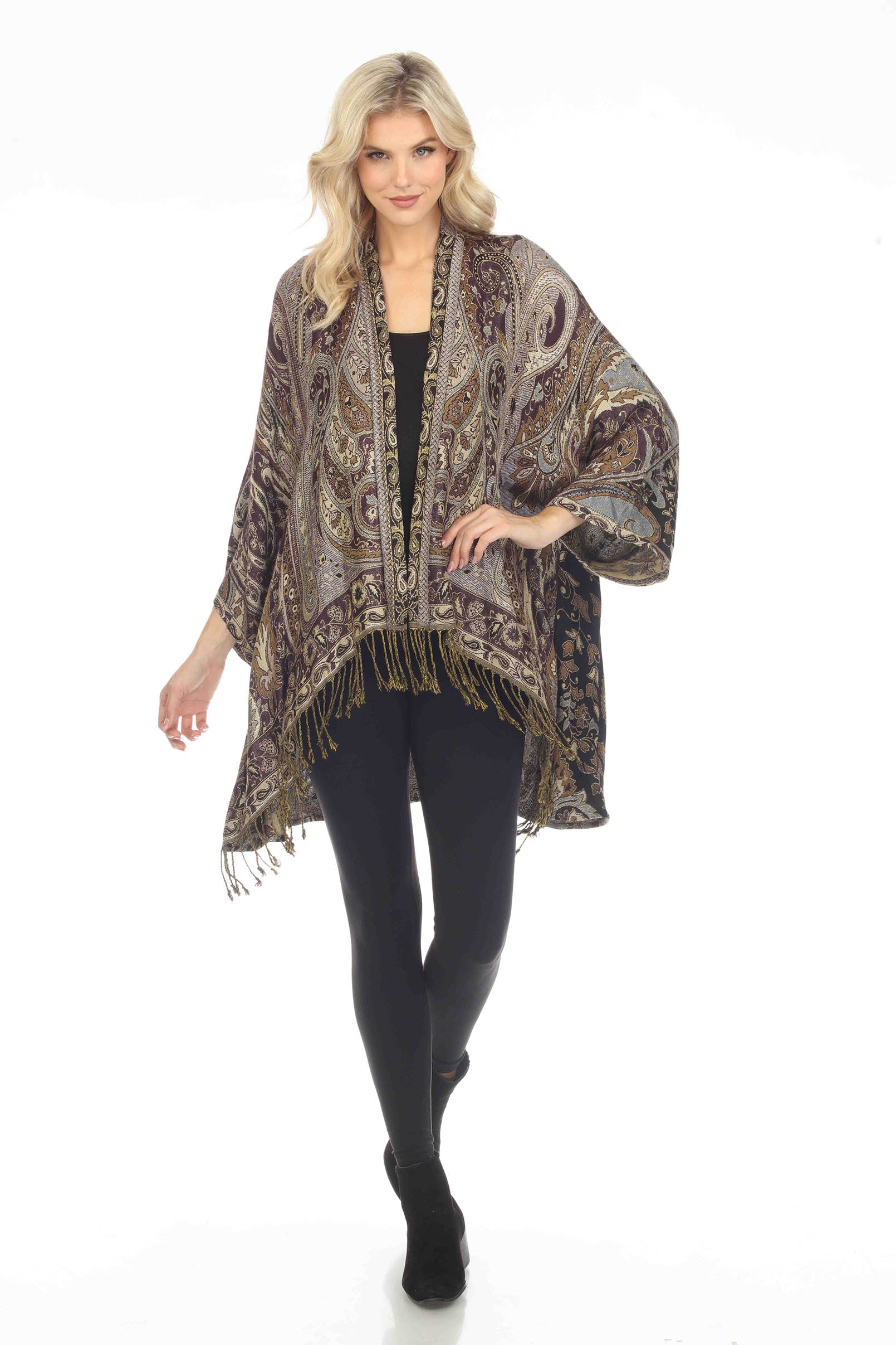 Exquisite_Espresso_Long_Kimono_Jacket_Front-View-Detailed-Craftsmanship