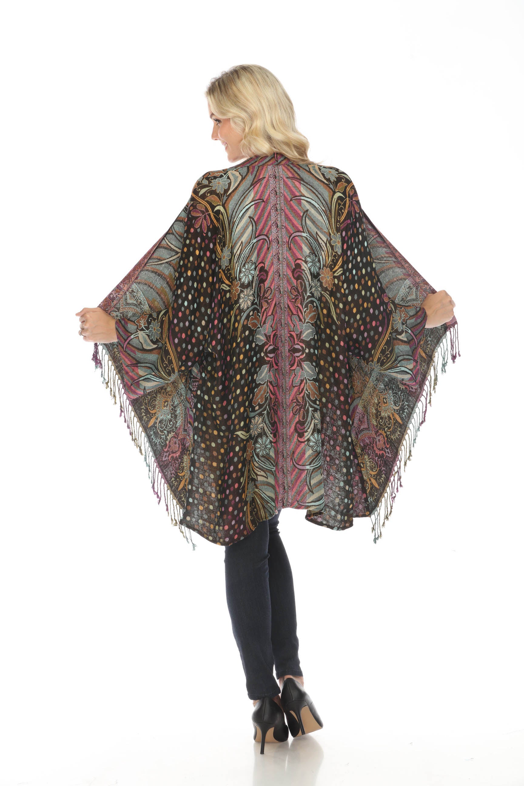 Melodic_Meadow_Long_Woven_Kimono_Back_View_Zoomed_Out
