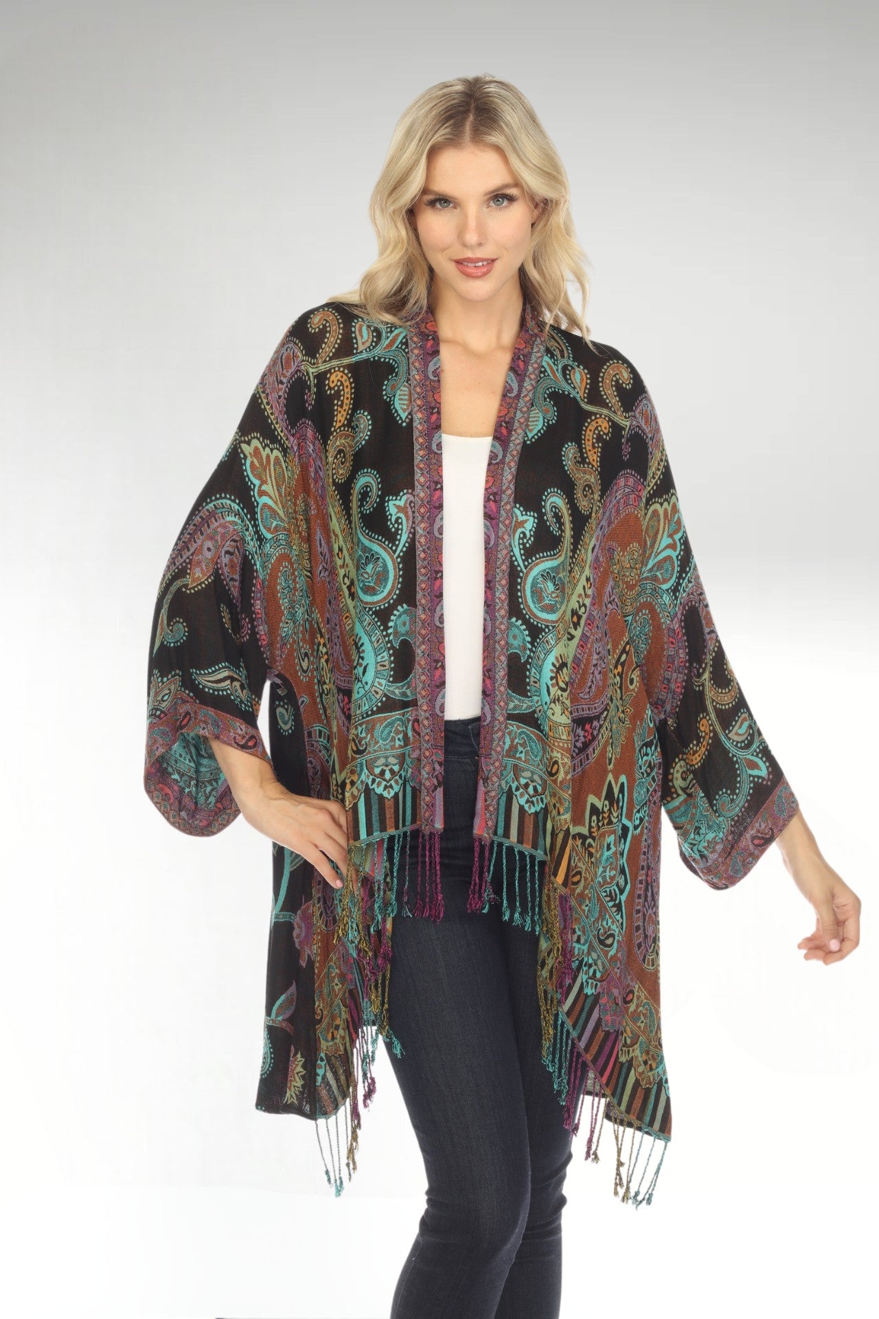Mesmerizing Midnight Long Kimono