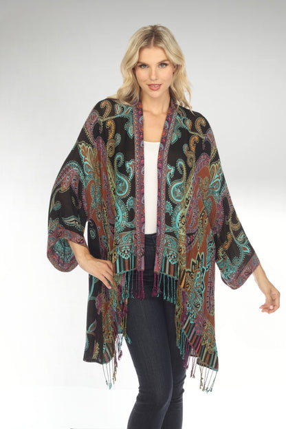 Mesmerizing Midnight Long Kimono
